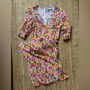 Rixo Target Midi dress